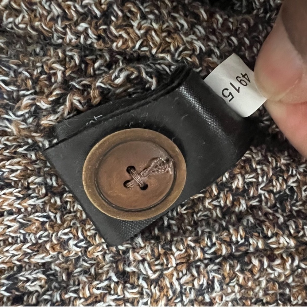 Le 31 by Simons Men’s Knit Cardigan Sweater Size M Brown Textured - Picture 10 of 12